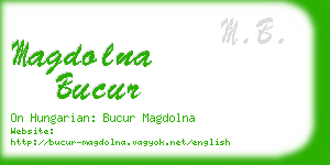 magdolna bucur business card